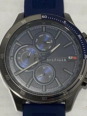 Tommy Hilfiger Men's Multifunction Quartz Analogue Watch with silicone strap - Image 1 of 3