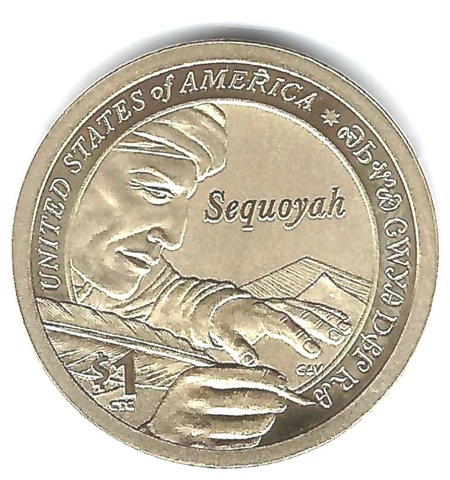 2017-S San Francisco Enhanced Sequoyah Proof Design one Dollar Coin! Cover