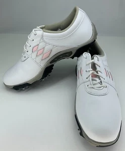 Footjoy Women's Golf Shoes Size 6 M Summer Series White Black Pink Leather 98802 - Picture 1 of 11