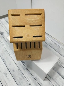 J.A. Henckels International 12 Slot Wood Knife Block Holder ONLY "No Knives" - Picture 1 of 7