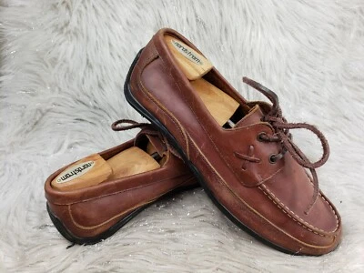 Zapatos Mocasines CHAPS Merc Cuero Marrón Cubierta Barco Talla 10 D Foto 1 de 4