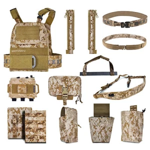Tactical Airsoft Full Set Small Pouch Bag Straps Belt Accessories FCPC V5 Vest - Picture 1 of 269