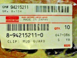 CLIP ISUZU; ANCLA, COV 8942152110 - Imagen 1 de 1