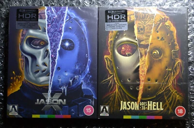 New & Sealed UK Edition Jason X + Jason Goes to Hell 4K Arrow Limited  Edition - Image 1 of 4