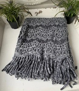 Kuscheldecke MELIA Strick Blau / Grau Meliert Sofadecke 130 x 150 cm Plaid Fran - Bild 1 von 10