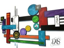 Vivid Desert Moon Contemporary Modern Abstract Wall Sculpture, wall decor 50x28