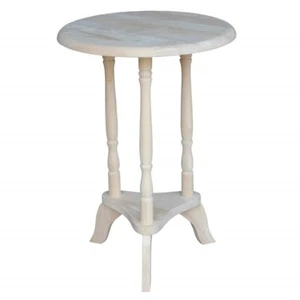 Small Round End Table Chairside Storage Shelf Side Sofa Accent Plant Stand NEW - Picture 1 of 6