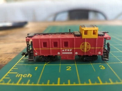 Rare BACHMANN N SCALE/Gauge SANTA FE ATSF#999628 RED CABOOSE Railroad Train Old - Image 1 of 4
