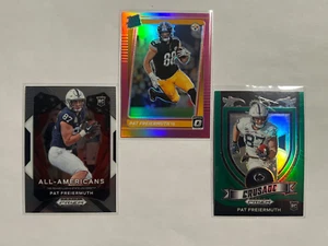 2021 Panini Pat Freiermuth 3-Card ROOKIE Lot *PINK+GREEN+SILVER Parallels* - Picture 1 of 2