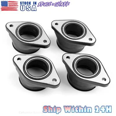 4x Botas colector de admisión de carburador para Suzuki GSXR750 GSX750F Katana 750 1898-1998 U5 Foto 1 de 4