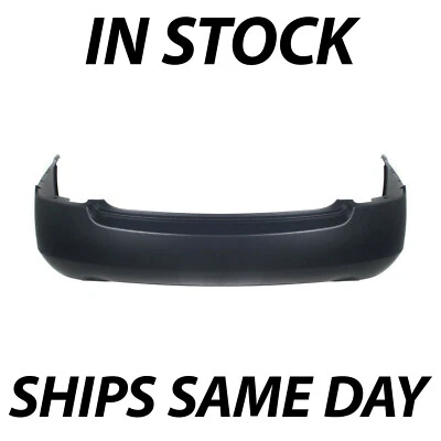 NEW Primered Rear Bumper Cover for 2002-2006 Nissan Altima 3.5L w/ Dual Exhaust - Image 1 of 4
