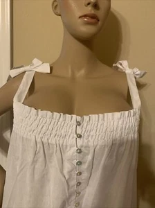 Eileen west nightgown Large 100% Cotton Lawn long Stunning Limited Time Offer - Picture 1 of 6