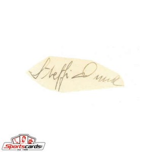 Steffi Duna (d.1992) Actress Signed Cut Autograph