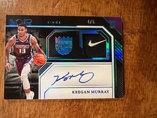 2022-23 Noir Keegan Murray RPA Color Rookie Jersey Patch NIKE TAG Auto RC /5