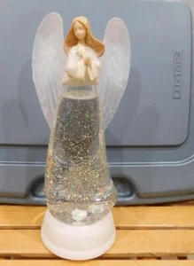 GU -Swirl Angel LED Lighted Glitterdome by Roman - Picture 1 of 1