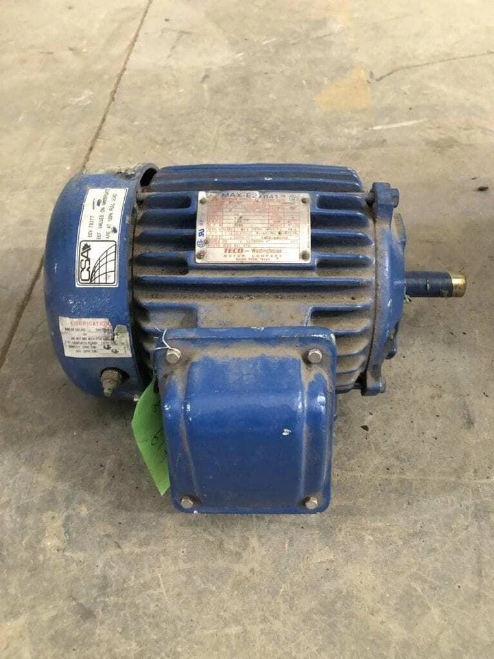TECO Westinghouse MAX-E2/841 2HP Electric Motor 3465RPM 460V 3PH TEFC - Image 1 of 4