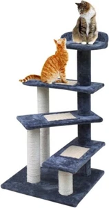 Cat Tree Cats Tower Ultimate Scratching Post, 100cm Height Pet Scratcher Posts - Picture 1 of 9