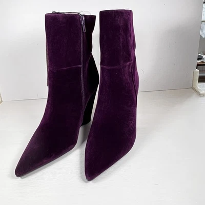 Botas clásicas The Drop para mujer púrpura Gina cuña eje medio talla 6,5 Foto 1 de 4