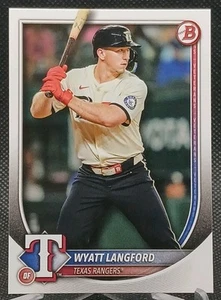 Wyatt Langford 2025 Bowman #33 Texas Rangers - Picture 1 of 5