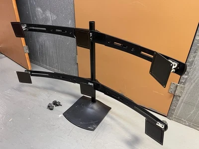 ERGOTRON Black DS100 Complete  Dual Horizontal Computer Monitor Desk Stand - Image 1 of 4