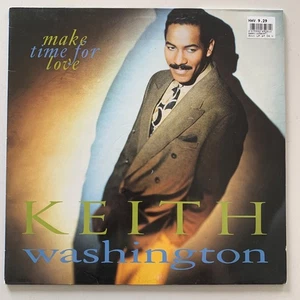 Keith Washington – Make Time For Love - 1991 Vinyl LP - Very Good (VG/NM) QWEST - Picture 1 of 7