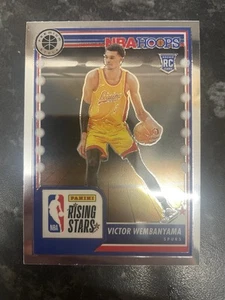 VICTOR WEMBANYAMA 2023-24 NBA HOOPS PREMIUM STOCK RISING STARS ROOKIE CARD RC - Picture 1 of 2