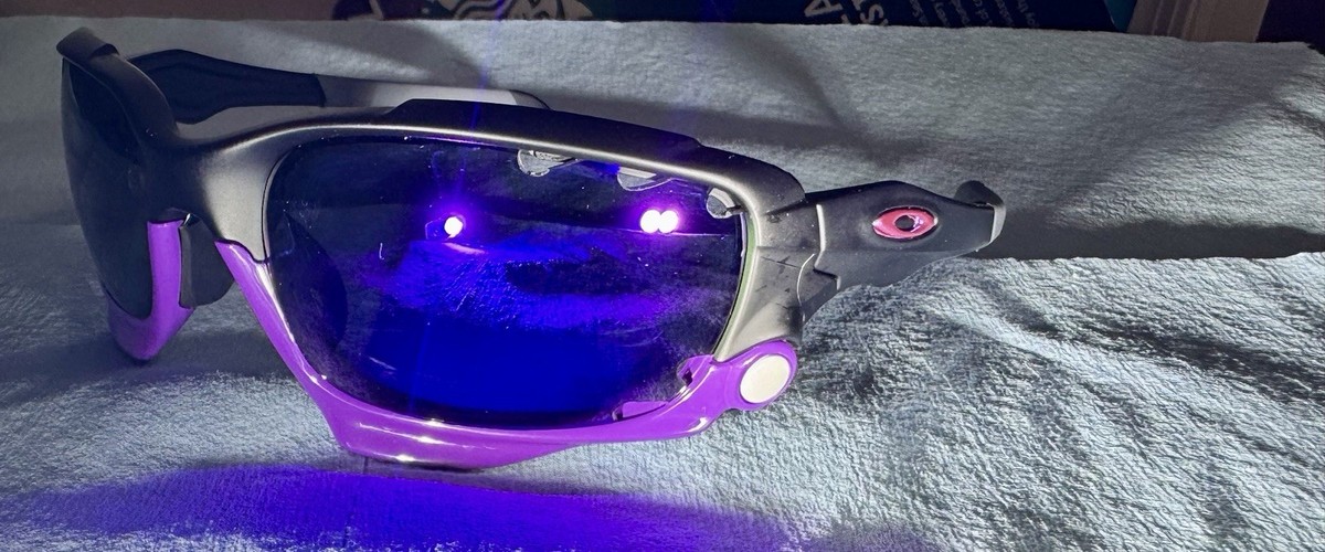 オークリー　サングラス　ホワイト✖️パープル パープル（紫）系 OAKLEY(オークリー) サングラス(メンズ