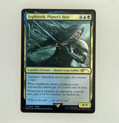 MTG: Sephiroth, Planet's Heir Unique and Miscellaneous Promos Foil NM - Image 1 of 3