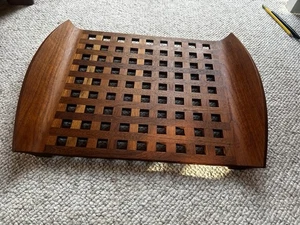 Mcm Dansk Jens Quistgaard Teak Serving Lattice Tray 14x18 Denmark  - Picture 1 of 13