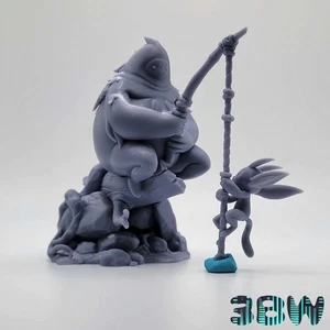 Ori y Naru | Kit modelo de resina de 4,5 pulgadas | Hágalo usted mismo Pesca en la escena del bosque ciego - Imagen 1 de 7