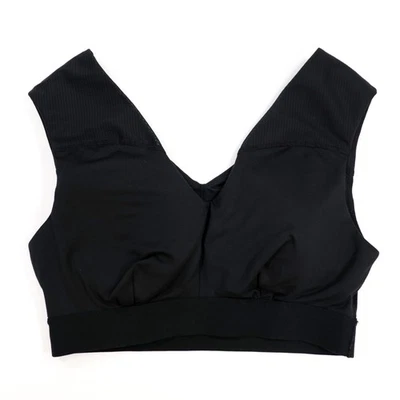 Tommie Copper Bra Size Medium Shoulder Support Pullover Solid Black EUC - Image 1 of 4