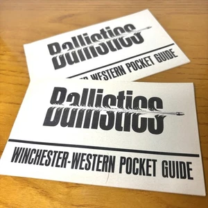 Vtg Ballistics Winchester Western Pocket Manuals X 2 Ephemera Hunting - Picture 1 of 3