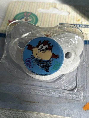 NEW Unopened Vintage Looney Tunes Gerber Pacifier TAZ 1997 Warner Bros - Image 1 of 4