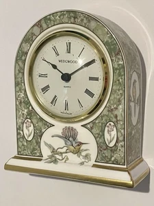 Beautiful Wedgwood Humming Bird Mantle Clock Fully Working - Picture 1 of 9