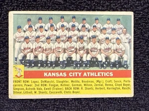 VINTAGE 1956 Topps #236 Kansas City Athletics Team Card, NICE-LOOK!! - Picture 1 of 2