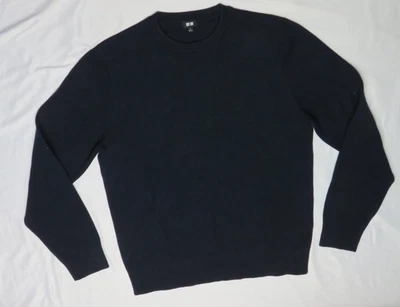 SUÉTER UNIQLO PARA HOMBRE MEDIANO M AZUL MARINO CUELLO REDONDO MEZCLA DE ALGODÓN Foto 1 de 4