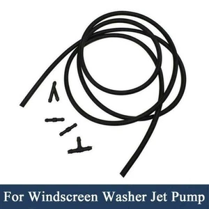 Hose 100cm T-Type Windshield Wiper Black Hose Connectors Rubber&Plastic - Picture 1 of 12