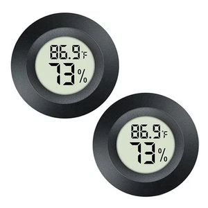 2 Pack Mini Digital Hygrometer Thermometer Gauge, Indoor Outdoor Temperature ... - Picture 1 of 7