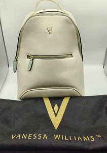 Mochila Vanessa Williams/Hueso/Marfil con Borde Como Nuevo/Nueva con Etiquetas/Bolsa para el Polvo Incluida - Imagen 1 de 8