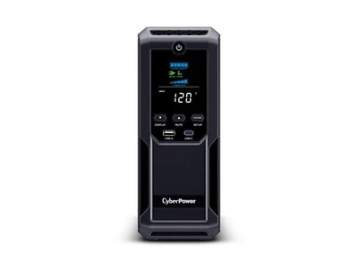 CyberPower BRG1500AVRLCD2 Intelligent LCD UPS System -1500VA/900W -1 2 Outlets - - Image 1 of 4