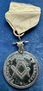 Estados Unidos 1879 plata 32mm medalla premio veteranos masónicos - Imagen 1 de 3