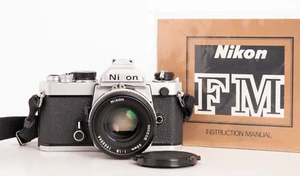 Nikon FM + 50mm Lens *Exc+ *New Seals SLR 35mm Film Camera kit - Picture 1 of 11