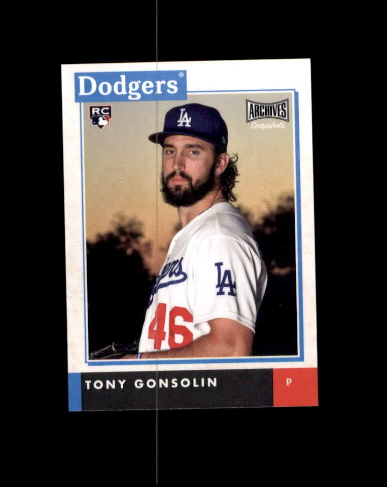 Tony Gonsolin  RC #AS-TG 2020 Topps Archives Snapshots Dodgers - Image 1 of 1
