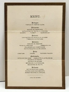 1897 Goldsmiths' Hall Menu & Place Card for June 16th London, England C2 - Picture 1 of 2