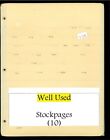 USED Pack of 10 G&K Elbe Manila 12 Row Stock-pages for Standard 3-Ring Binders