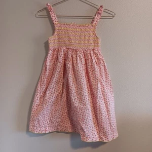 OshKosh B'Gosh Girls Size 8 Red Yellow Flower Floral Print Sun Dress Sleeveless - Picture 1 of 6