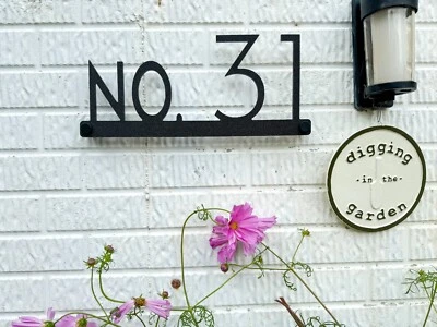 10-29 inch Modern House Address Numbers Letters For Exterior Outside Address - Image 1 of 4