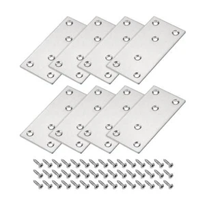 Plano Recto Soporte Reparación Placa, 100x50x2mm Inoxidable Acero Soporte, 8uds - Imagen 1 de 5