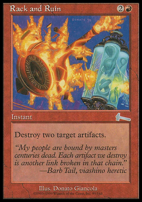 Magic the Gathering MTG Rack and Ruin (89) Urza's Legacy   LP - Image 1 of 1