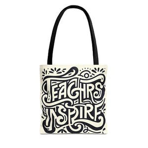 Teachers Inspire Tote Bag - Appreciation Gift for Educators, School Teacher - Picture 1 of 61